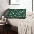 thumbnail image 6 of Susaid Green Background With Ho Print Pillowcases Multiple Size, Pillow Cover Super Soft Envelope Closure Standard Pillow Case-20"x30", 6 of 6