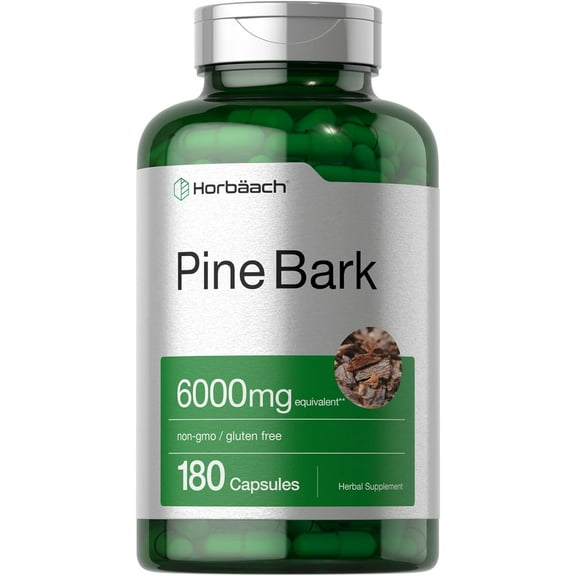 Pine Bark Extract 6000 mg | 180 Capsules | Max Potency | by Horbaach