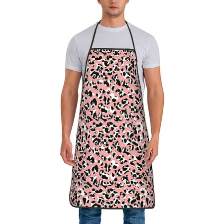 

Tideii Cow Animal Skin for Tie-up Apron Unisex Waterproof and Stain-Resistant Bib Apron for Kitchen Garden Painting