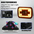 thumbnail image 4 of MFC 7x6 LED Headlights,Rectangular 5x7 Inch Headlamps with Hi/Lo Beam Daytime Running Light Turn Signal Light Compatible With for Jeep Wrangler YJ Cherokee XJ Chevy Nissan H5054 H6054LL, 4 of 7