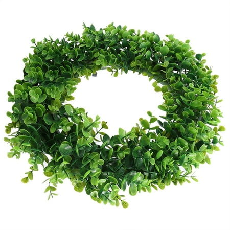 ZPSHYD Guirnalda de Hojas Verdes de Flores, Corona de Hojas Verdes Artificiales, Corona de Hojas Verdes Falsas para el hogar, decoración para Fiesta de Boda, Puerta, Ventana de Pared Colgante
