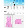 thumbnail image 2 of ALove Womens Tennis Outfit Sports Dresses with Simple Shorts and Pockets and Soft Bras V Neck Splicing Skirt Hem Racerback Golf Outfits, 2 of 8