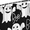 thumbnail image 3 of Black Halloween Ghosts with Boo Shower Curtain 84"x72" ,Bathroom Decorative Shower Curtains Set with 12 Hooks,Modern Waterproof Washable Shower Curtain, 3 of 6