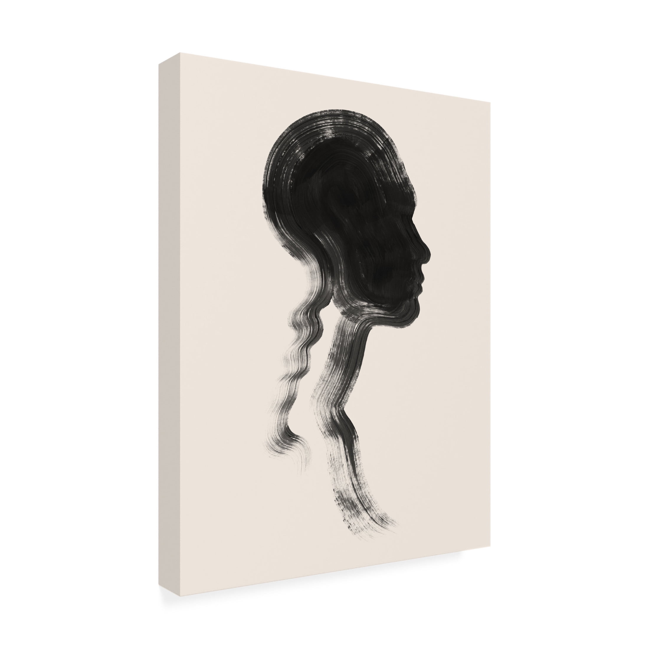 Trademark Fine Art Grace Popp  Brushstroke Cameo I Canvas Wall Art