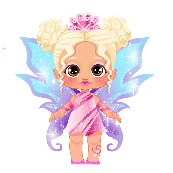 Bloopies Fairies Moonlight Mini-Playset with Collectible Baby Doll, Ages 3-5 Years