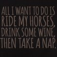 thumbnail image 3 of CafePress - Horses, Naps And Wine T Shirt - Women's Traditional Fit Dark T-Shirt, 3 of 4
