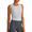 Gray, variant on Lightbreeze Workout Tank Tops for Women Yoga Crop Top Side Ruched Sleeveless High Neck Athletic Gym Shirts Summer