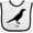 White and Black, variant on Inktastic Country Crow Caw. Silhouette Boys or Girls Baby Bib