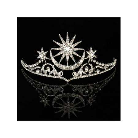 Vintage Trifari Crown - Vintage Wedding Bridal Crystal Queen Pageant Crown Tiara Headbands Prom Jewelry