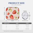 thumbnail image 3 of Kll Strawberries Windshield Sun Shade 2-Piece Foldable Car Front Window Sunshade For Most Sedans Suv Truck - Auto Sun Blocker Visor Protector Blocks Max Uv Rays - Large, 3 of 7