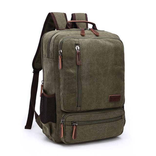 Mochila de lona Vintage para hombre, bolso de hombro de viaje de gran capacidad, de alta calidad, a la moda, para estudiantes, para ordenador portátil xuanjing unisex