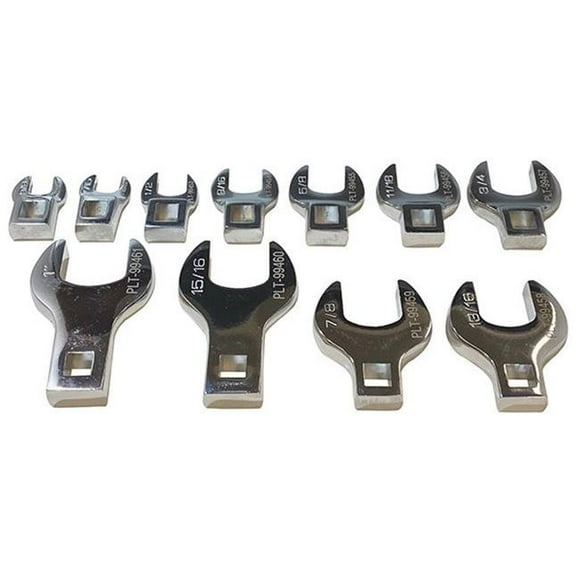 0.37 in. Drive Sae Crowfoot Wrench Set - 11 Piece