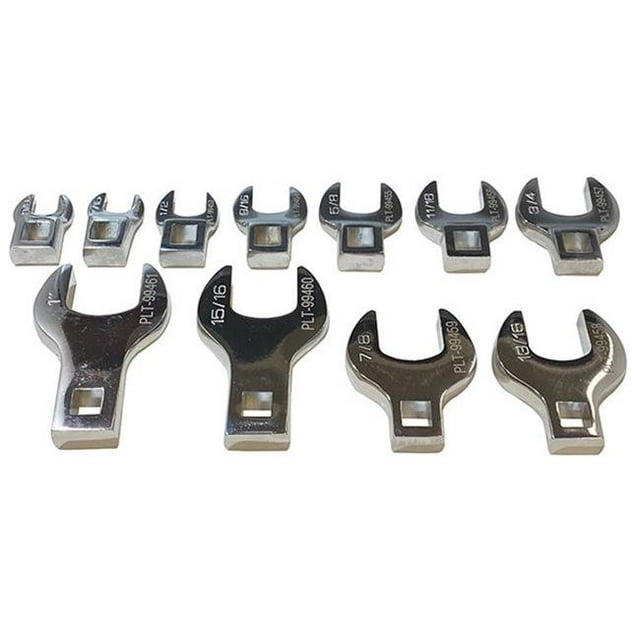 Platinum PLT-99450 0.37 in. Drive Sae Crowfoot Wrench Set - 11 Piece