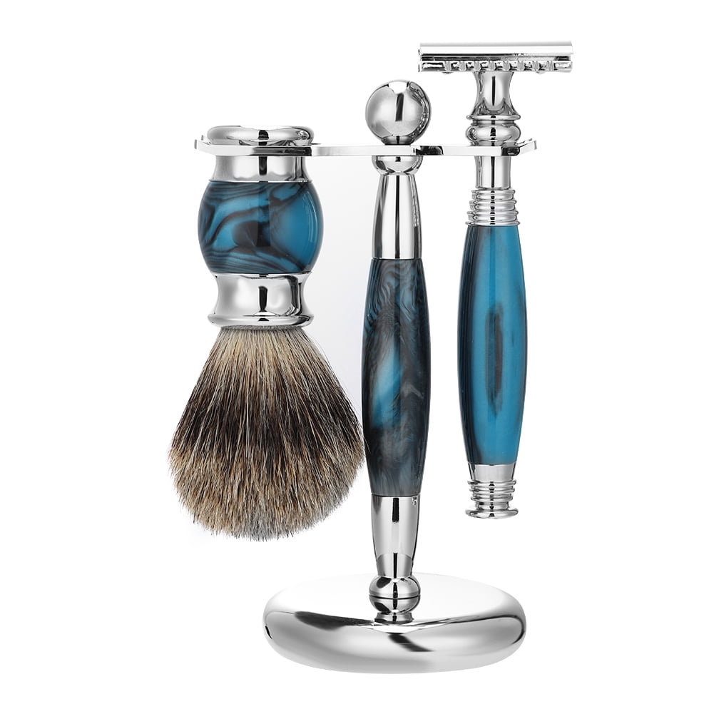 Rdeghly Stylish Razor, Manual Razor Kit,6 Colors Men Manual Safety