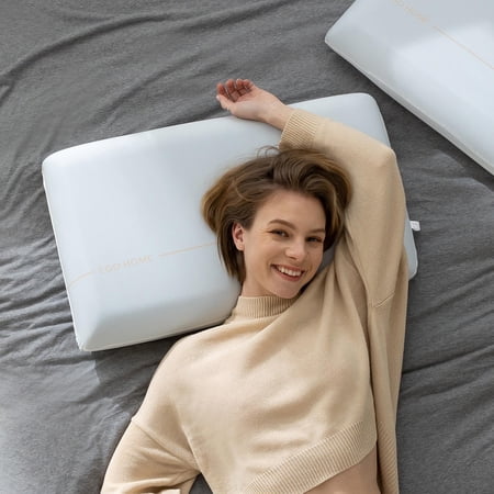 EGO HOME 5 inch Memory Foam Bed Pillow, Standard Queen