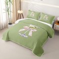 thumbnail image 3 of Manfei Cute Bowknot Goblet Quilt Full,Pink Girly Bowtie Full Bedspread Sets,3pcs,1 Coverlet and 2 Pillowcases, 3 of 7
