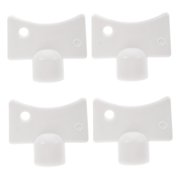 Masteelf 4pcs Abs Valve Key Kit Bleed Hole Keys Vent Plumbing Valve Keys Radiator Vent Keys for Radiator Valve and Water Tap Faucet Plumber Tool
