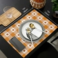 thumbnail image 6 of Placemats Set of 4 Washable,Fall Leavf Placemat for Dining Table Decorations, Heat-Proof Table Mats for Kitchen Dinner Banquet Buffalo Check Maple Leaves, 6 of 6