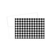 Great Papers! Black and White Buffalo Plaid Smooth Personal Notecard 50/Pack (2020152)