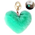 thumbnail image 3 of Coofit Key Chain Fashion Heart Shape Pom Pom Handbag Pendant Purse Charm Phone Charm, 3 of 6