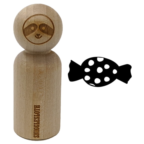 Polka Dot Candy Rubber Stamp for Scrapbooking Crafting Stamping - Small 3/4 Inch