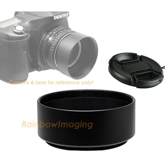 46mm Lens Hood, 46 mm Hood, Fotasy Metal 46 mm Hood Shade, 46mm Lens Hood for Canon Fuji Leica Leitz Nikon Olympus Panasonic Pentax Sony Lens, 46mm Screw-in Lens Hood