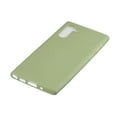 thumbnail image 2 of Galaxy Note 10 Case 6.3" 2019, Allytech Slim Fit Silicone Soft Rubber Shockproof Wireless Charging Support Shock-Absorption Bumper Defender Back TPU Cover for Samsung Galaxy Note 10, Green, 2 of 4