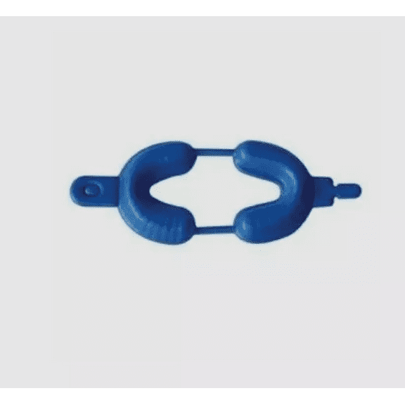 Fluoride Trays Safe-Dent Large Hinged Dual Arch 100/Pk Blue Foam Easy Lock