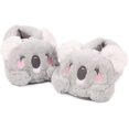 thumbnail image 1 of Pantuflas de animales para mujer, lindas pantuflas de peluche de koala, pantuflas de espuma viscoelástica kawaii, zapatos cálidos para el invierno para niñas y adultos, 5/6uk, 1 of 5