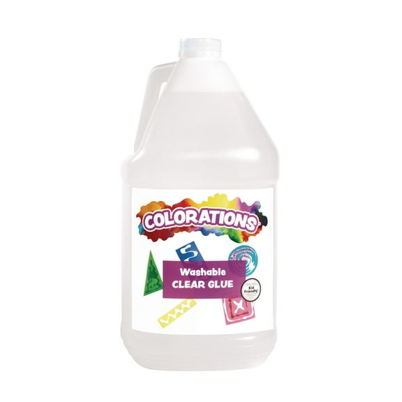 Colorations Washable Clear Glue, Gallon