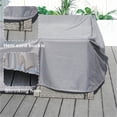 thumbnail image 6 of Abrihome Durable Waterproof Outdoor Furniture Cover-Patio Set Cover 106"x106"x28",Gray, 6 of 10