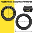 thumbnail image 2 of Toilet Water Valve Kit Replacement Part Seal 34120, RV Waste Ball Seal Ring Kit Compatible with Thetford Aqua-Magic Style Plus/Style Lite/Style II/Residence Toilets, 2 of 8