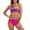 Hot Pink, variant on VerPetridure Women's One Shoulder Bikini Sets Two Piece Swimsuit High Waisted Off the Shoulder Bathing Suit for Women