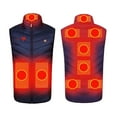 thumbnail image 6 of REORIAFEE Heating Vest Electric Heated Warm Unisex with 9 Heating Zones Heated Coat without Power Bank USB Rechargeable Washable Thermal Outdoor Casual Waistcoat Navy XXXXXL, 6 of 6