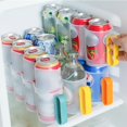 thumbnail image 3 of Portable Can Organizer for Refrigerator Shelf Beer Can Holder Fridge Storage Sliding Rack Plastic Meal Prep Containers Household Storage Containers Kitchen Organizer Containers Easy to Clean, 3 of 3