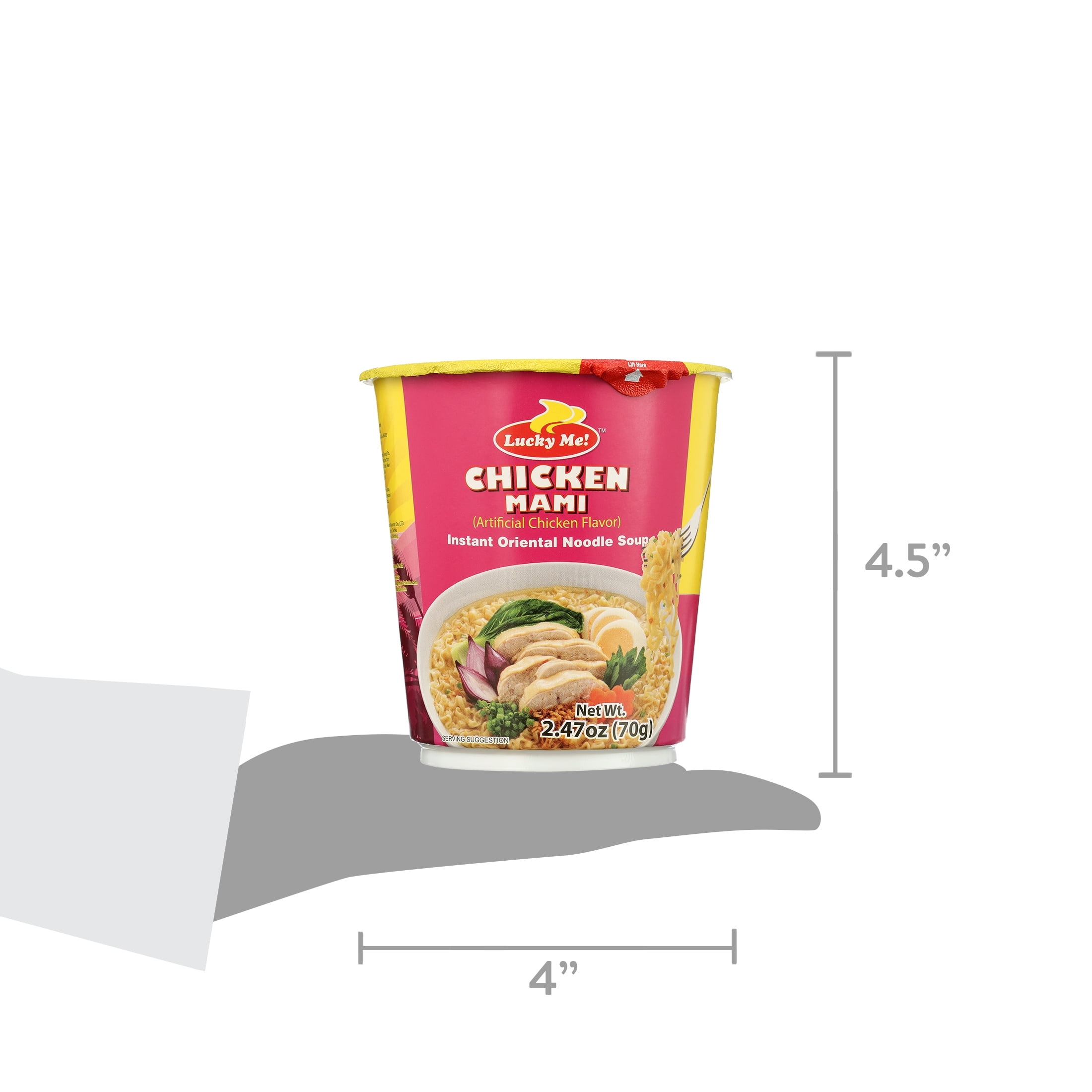 (6 pack) Lucky Me Pinoy Chicken Flavor Instant Noodles, 65 Gram