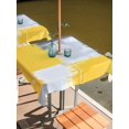 thumbnail image 2 of Outdoor Table Cloth with Umbrella Hole and Zipper, Yellow Grey Waterproof Square Tablecloth 54"x54", Abstract Street Graffiti Art Retro Painting Washable Table Cover for Outside Party Patio Picnic, 2 of 8
