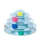 thumbnail image 1 of Juguetes interactivos for gatos de interior, rodillo divertido, torre for gatos de 4 niveles con bonitas pegatinas, plataforma giratoria, juguete rompecabezas con bola for gatitos, 1 of 6