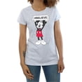 thumbnail image 4 of Disney Women's Mickey MouseBelieve T-Shirt, 4 of 5
