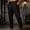 Black, variant on Men's Casual Cargo Joggers Pants Straight Leg Loose Stretch Elastic Waist Drawstring Tapered Sweatpants with Muti Flap Pockets Size 3XL Khaki