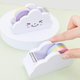 thumbnail image 4 of Dispensador de cinta de escritorio, dispensador de cinta adhesiva en forma de nube, cortador de rollos, dispensador de cinta washi con cinta de arcoíris, 113 mm x 43 mm x 61 mm, BLANCO, 4 of 5
