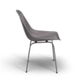 thumbnail image 2 of Pemberly Row Mid-Century Molded Plastic Seat Dining Chair in Gray, 2 of 6