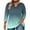 Army Green, variant on Plus Size 3/4 Length Sleeve Tops for Women Summer Tie Dye Gradient Tops V-Neck 3/4 Sleeve Oversized T Shirts Casual Blouses