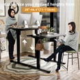 thumbnail image 5 of Ergomaker Electric Standing Desk，Height Adjustable Desk with Splice Board，Child Lock & Memory Function，32 x 23.6 inches，Black, 5 of 9