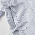 thumbnail image 5 of Jalioing Newborn Cotton Rompers Soft Comfortable Tie Side Bodysuit Solid Color Long Sleeve Romper for Baby Boy Girl, 5 of 6