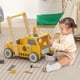 thumbnail image 4 of Costway Andador de Empuje de Madera 2 en 1 para Bebés Niños Pequeños con Velocidad Ajustable y Almacenamiento Juguetes Montessori Amarillo, 4 of 9