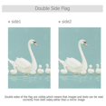 thumbnail image 4 of Yayeee Garden Flag 28" x 40" Double Sided Outdoor Yard Lawn Holiday Decorations, White Cartoon Swan, 4 of 6