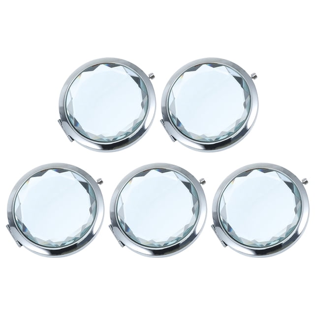Shisuyan 5Pcs Foldable Makeup Mirrors Creative Antique Mirrors Small Double-sided Mirrors