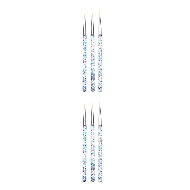 Soidarity ¡Caliente! Juego de pinceles para delineador de uñas con rayas francesas acrílicas, 3 uds., puntas 3D para manicura, bolígrafo de dibujo Type1 NO1 Soidarity CBP124159