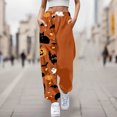 thumbnail image 2 of WILLBEST Pantalones Deportivos Casuales para Mujer, Cómodos, con Estampado de Halloween, Cintura Elástica Suave, para Uso Diario, para Otoño E Invierno. Grande, 2 of 4